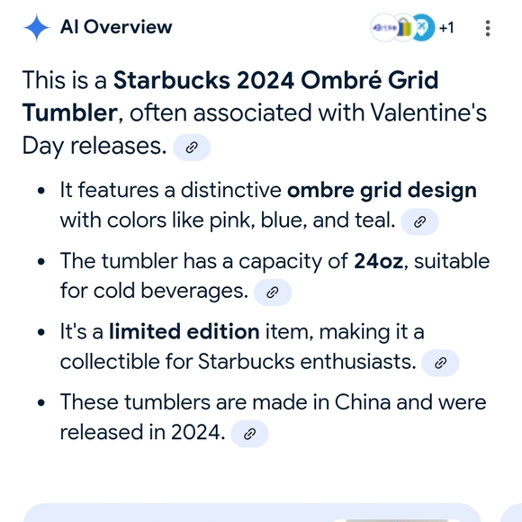 Starbucks valentine ombre tumbler - Picture 3 of 5